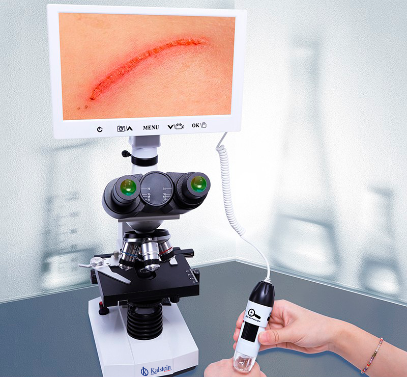 Microscopio digital biológico + USB portátil de doble lente YR05783 // YR05786 – 2